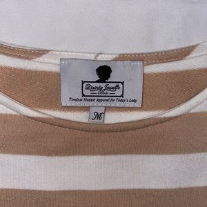 Striped, midi, dainty jewels dress